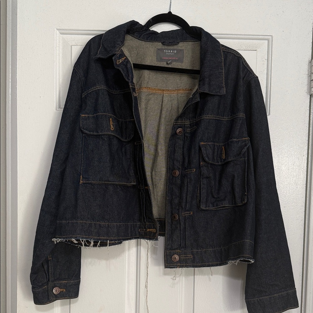 Torrid Denim Jacket in dark blue